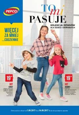 Kolekcja dżinsów dla dzieci i dorosłych